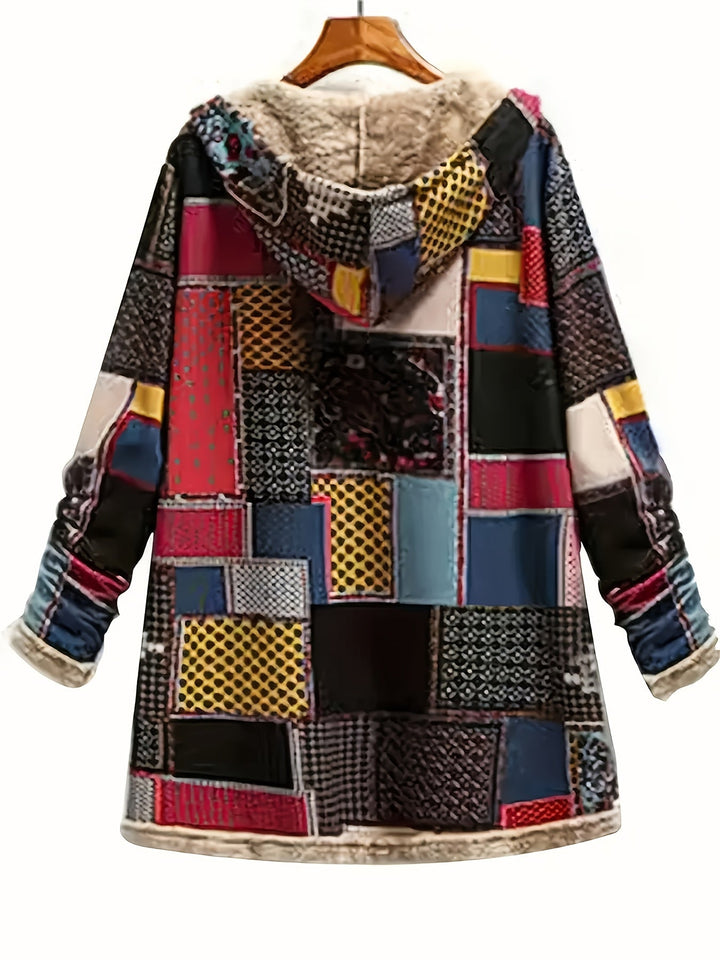 CYRAVYNNE – PLUSH PRINTED HOODED JACKET