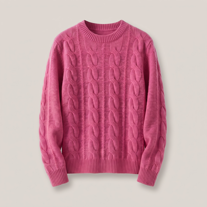 Eloise | Comfortable Cable Style Knit Sweater