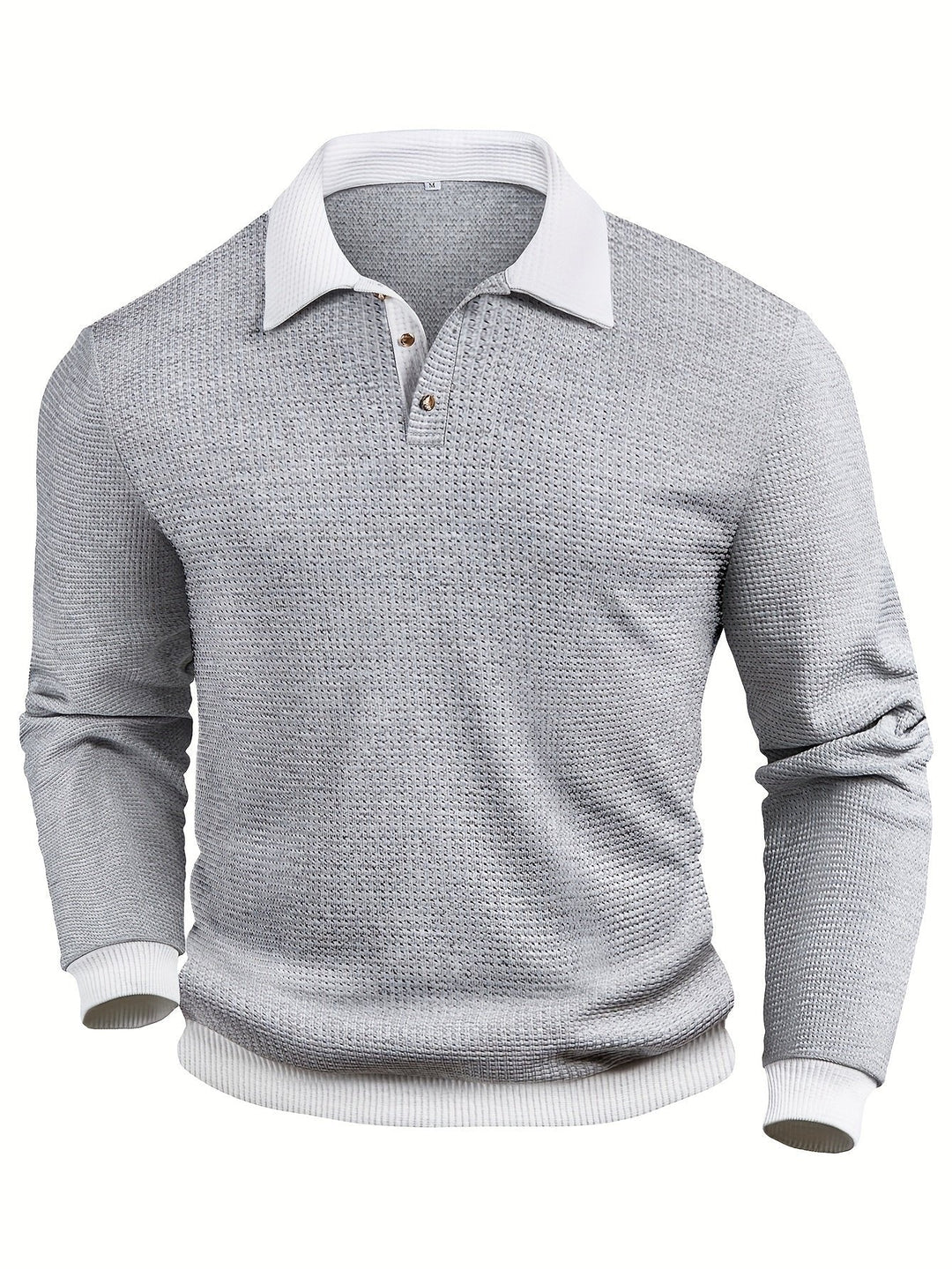 Oliver | Refined Textured Long-Sleeve Polo Shirt