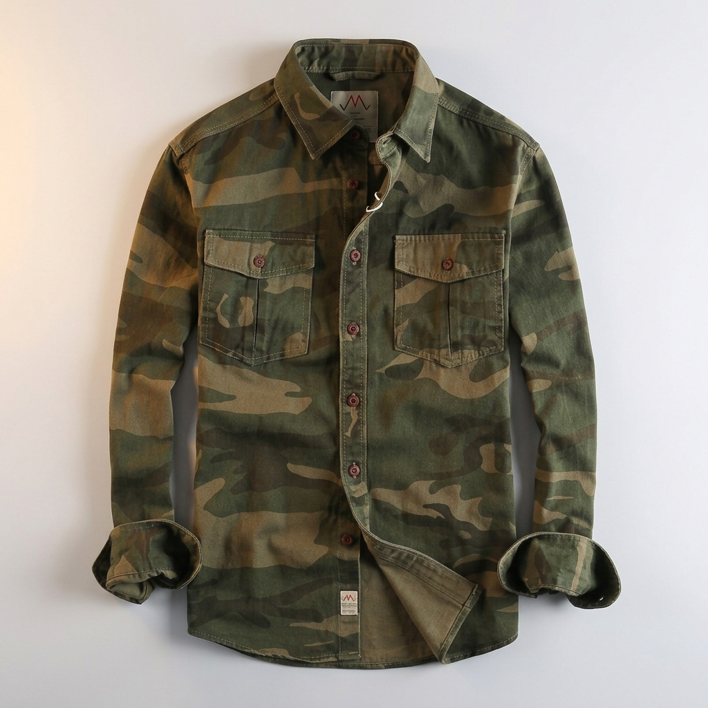 Rayan | Rugged Casual Style Utility Button-Up Shirt