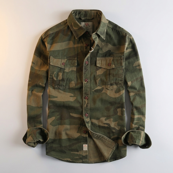 Rayan | Rugged Casual Style Utility Button-Up Shirt
