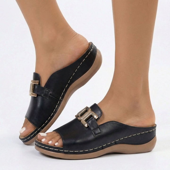 Jazmin | Stylish Slip-On Wedge Sandals