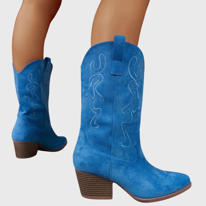 Lena | Stylish And Comfortable Wide-Calf Cowboy Boots