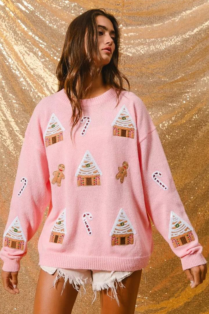 Jocelyn | Women's Winter Christmas Crew Neck Sweater