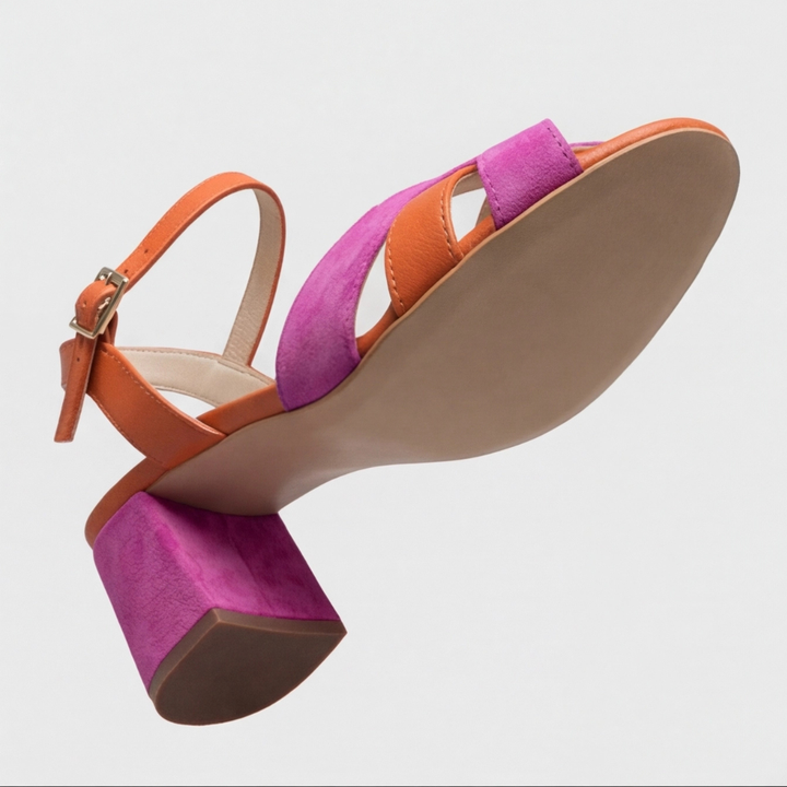 Naomi | Orthopedic Color Block Chunky Heels