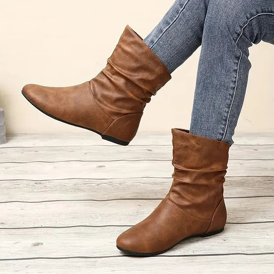 Emery | Exclusive Leather Slouch Boots
