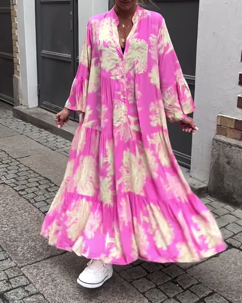 AZRIELLE – LONG FLORAL DRESS