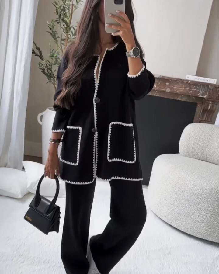 ZIREYA – CONTRAST TRIM ENSEMBLE SET
