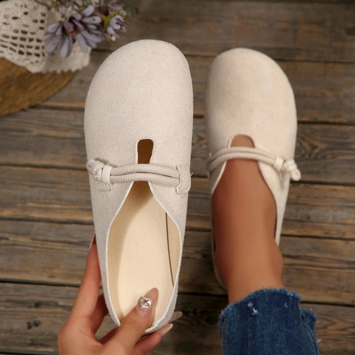 Isabella | Deep Cut Suede Round Toe Casual Loafer