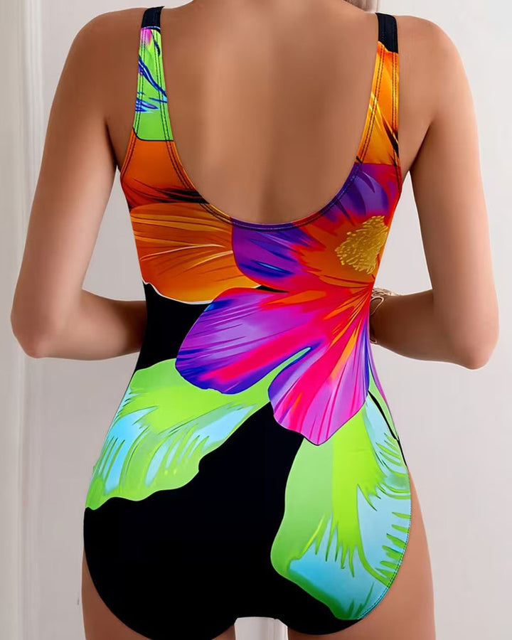 Comfortable Printed One Piece Swimsuit
