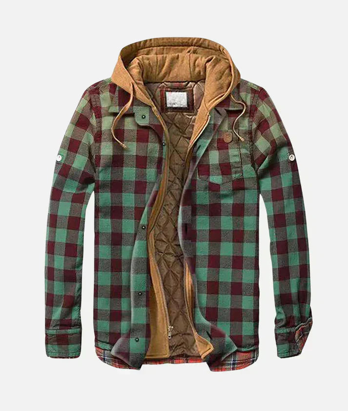 ELANITHRA – PLAID PATCHWORK JACKET
