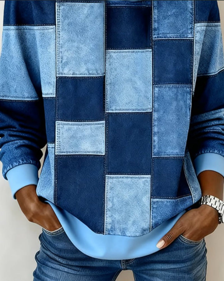 Lydia | Cozy And Artistic Patchwork Hoodie