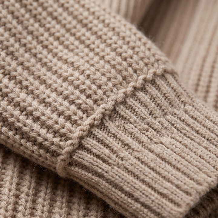 Clara | Relaxed Open-Front Style Wool Knit Cardigan