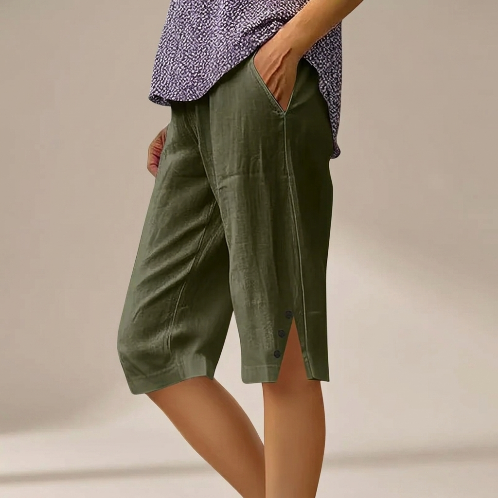 Harlow | Effortless Comfort Relaxed Knee Shorts