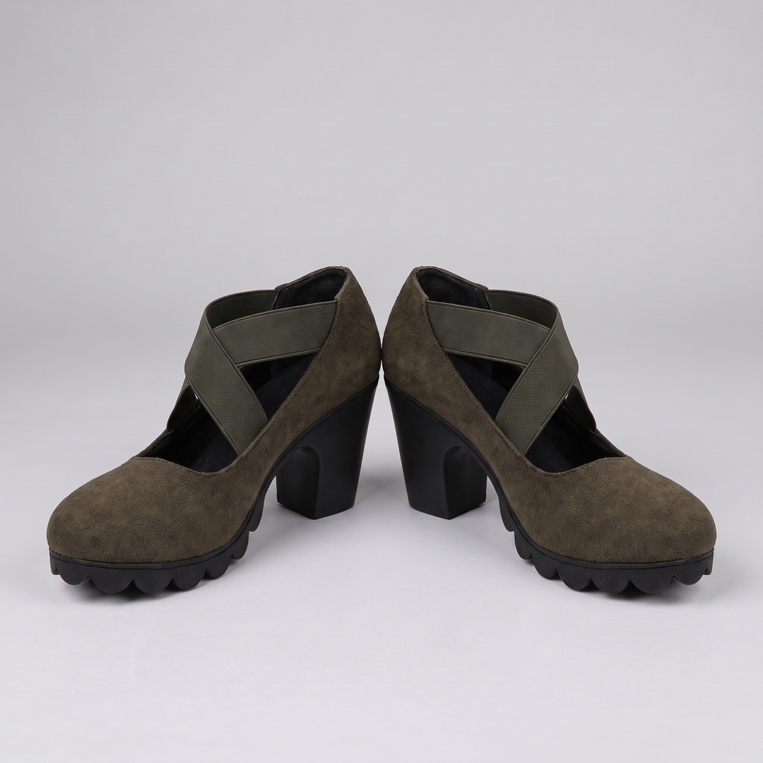 Evelina | Classic Mary Jane Style Block Heel Shoes