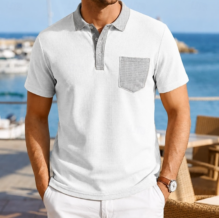 Alexander | Refined Contrast Pocket Polo Shirt