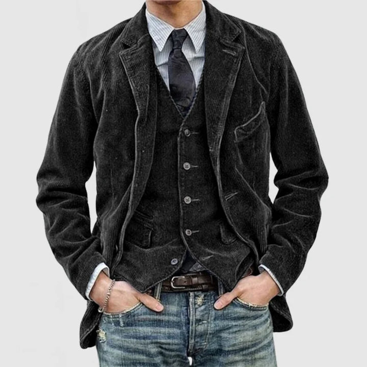 Aven – Stylish Vintage Blazer and Vest Set