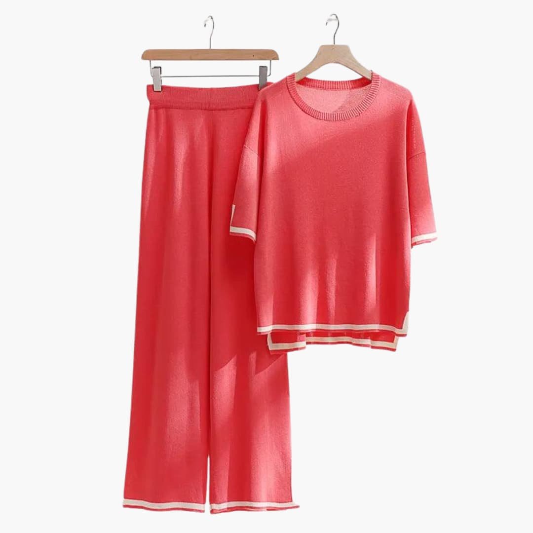 Victoria | Chic Textured Knit Two-Piece Set