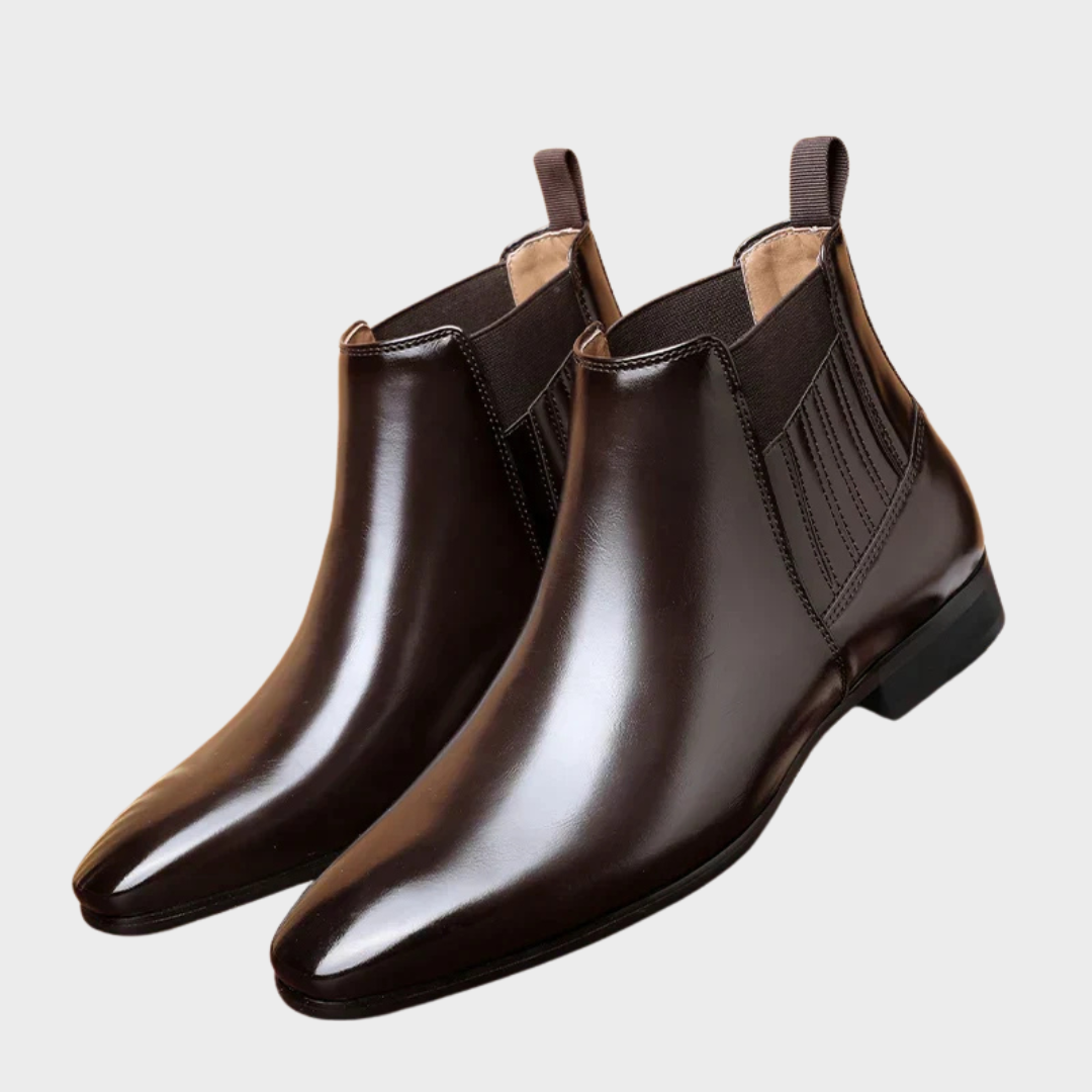 Cataleya | Sleek Pointed-Toe Chelsea Ankle Boots