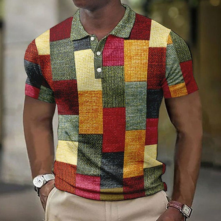 Elowen - Stylish Checkered Polo Shirt