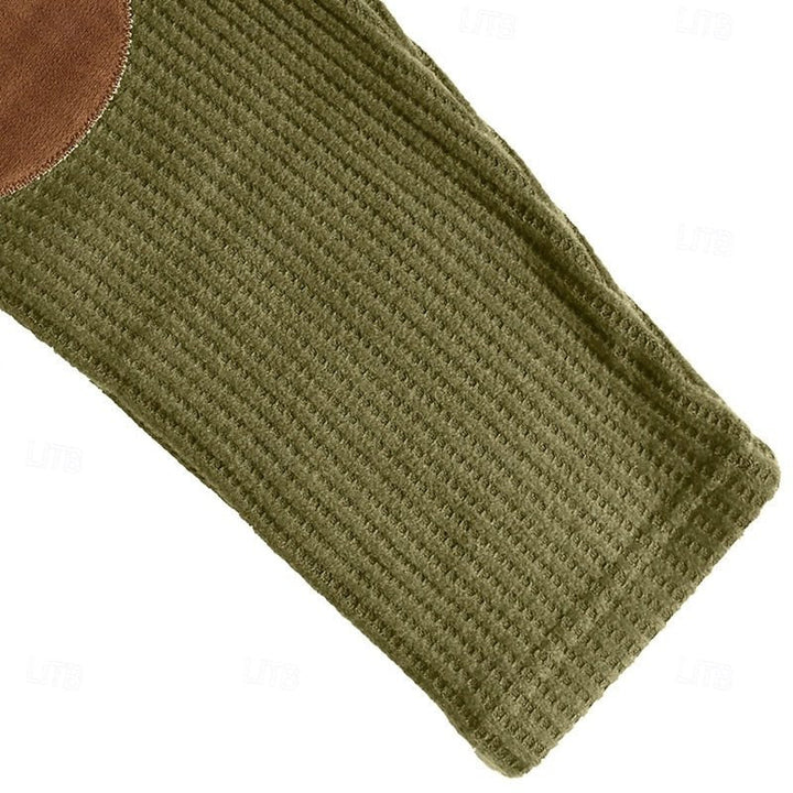 Henry | Refined Textured Long-Sleeve Polo Shirt
