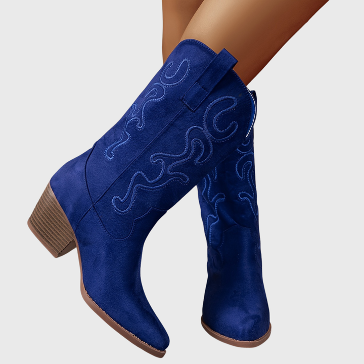 Lena | Stylish And Comfortable Wide-Calf Cowboy Boots