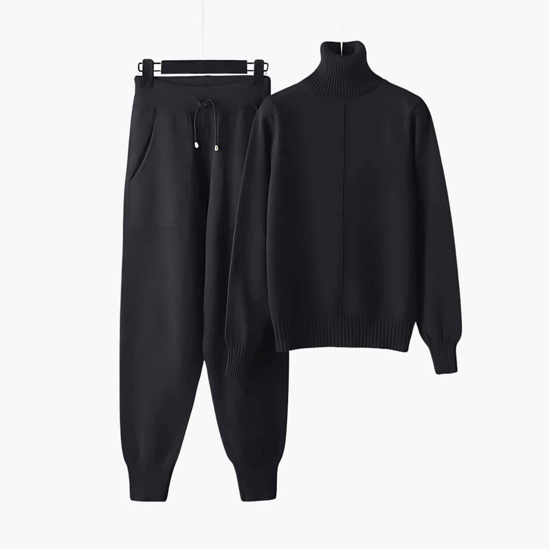 Lainey | Elegant Ribbed Turtleneck Lounge Set