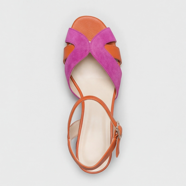 Naomi | Orthopedic Color Block Chunky Heels