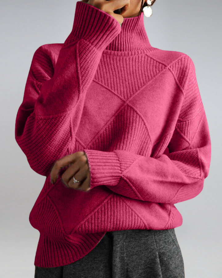 Anika | Refined And Versatile Turtleneck Knit Sweater