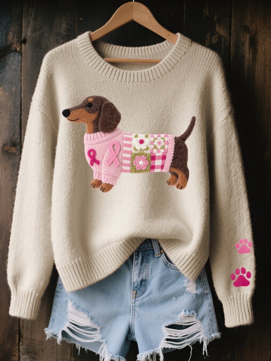 Julie | Playful Dachshund Knitted Sweater