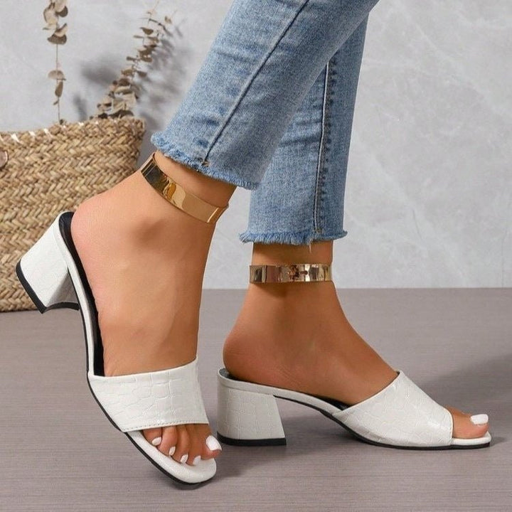 Kathryn | Elegant Open-Toe Style Block Heel Sandals