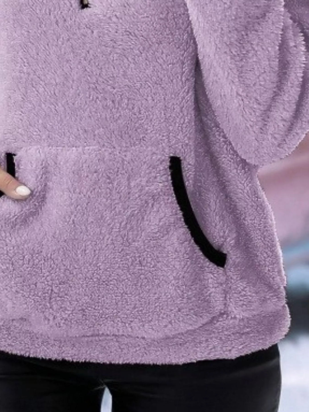 Helen | Women's Half-Zip Fleece Pullover Teddy Jumper