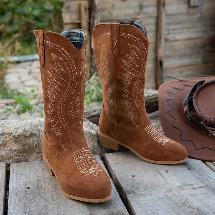 Aylani | Comfortable And Stylish Wide-Calf Cowboy Boots