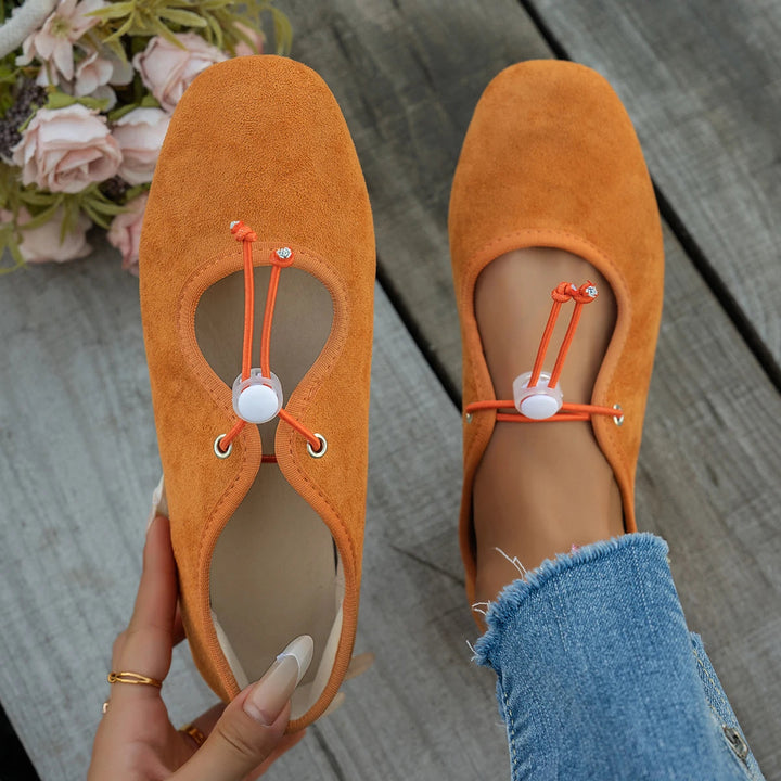 Amelia | Suede Lace-Up Mary Jane Loafer