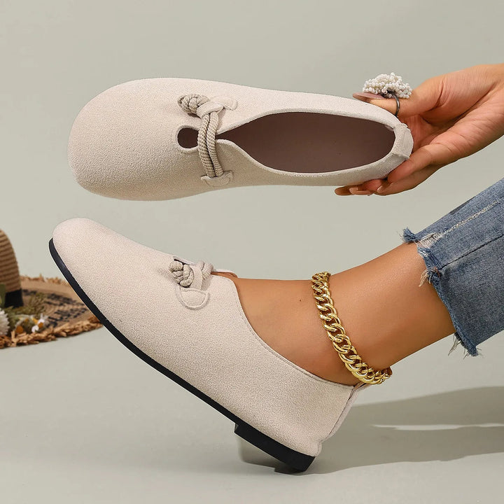 Adeline | Retro Round Toe Shallow Loafers