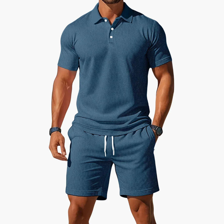 Robert | Summer Polo Shirt and Shorts Set for Men