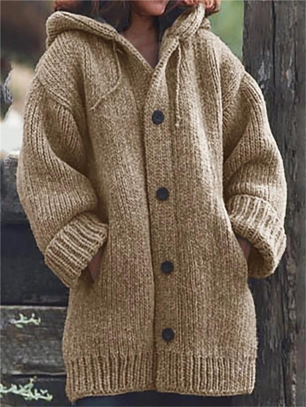 Esme | Women's Hooded Oversized Knit Cardigan