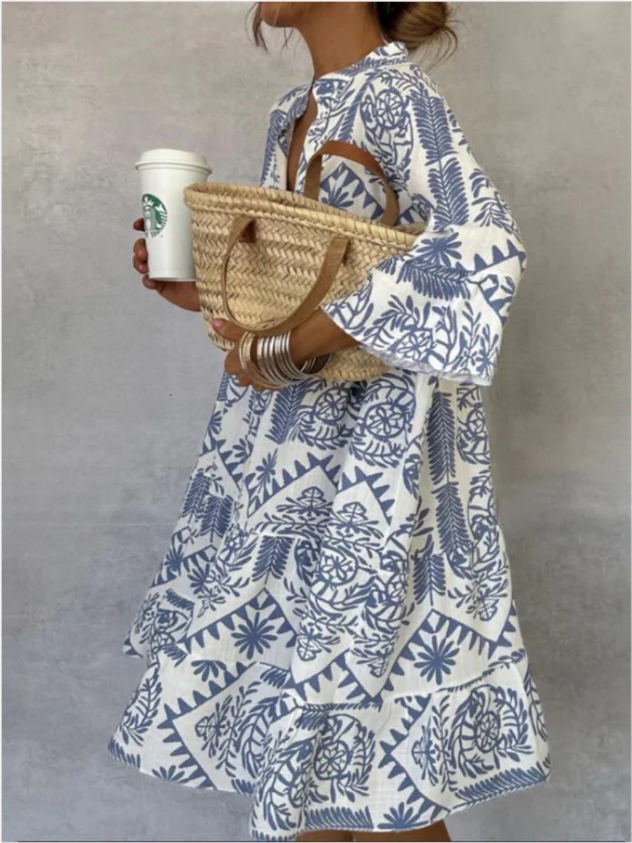 Juliette | Women's Floral Print Relaxed Tunic Dress