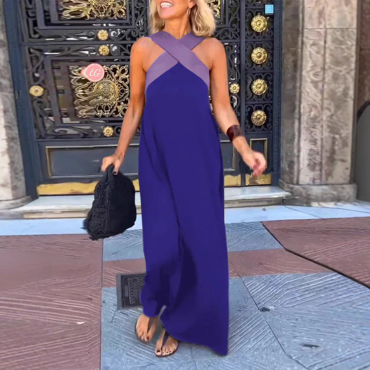 Clara | Cross-Neck Maxi Dress