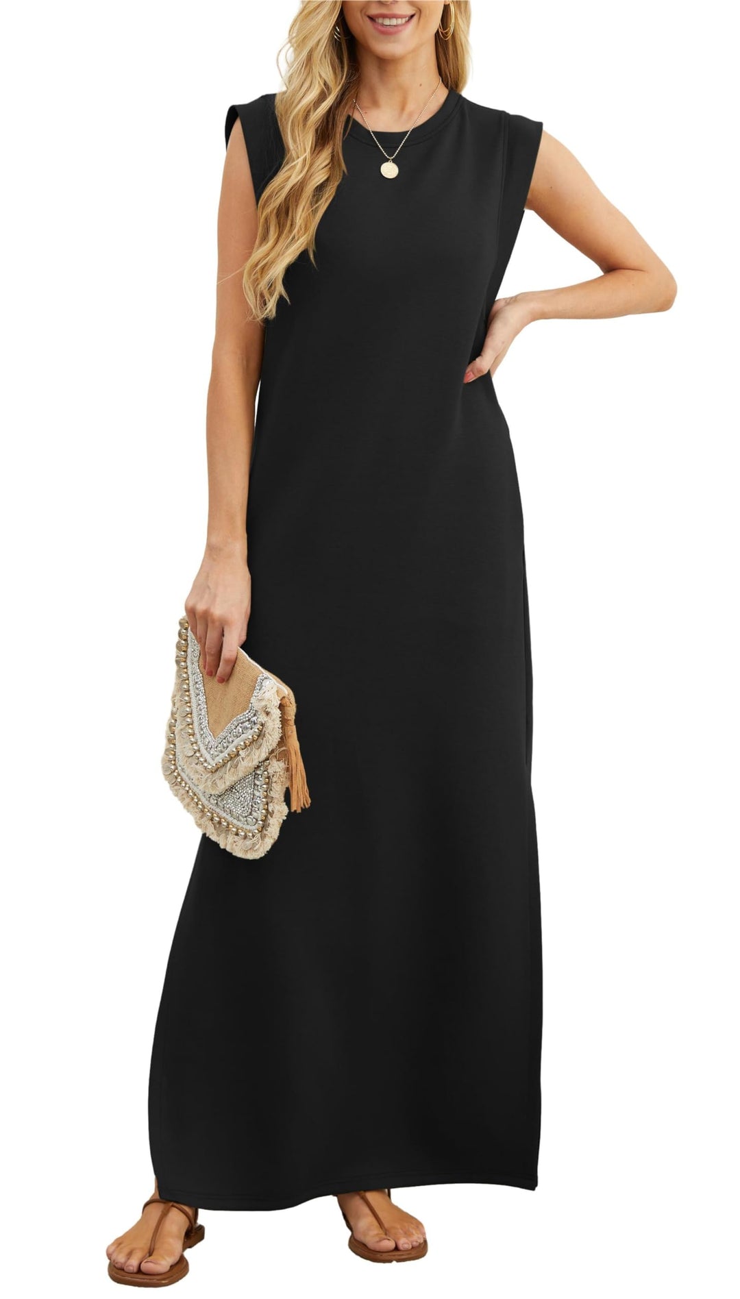 KAELIN – RELAXED FLOW SPLIT MAXI DRESS