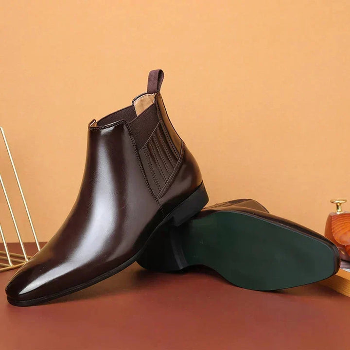 Cataleya | Sleek Pointed-Toe Chelsea Ankle Boots