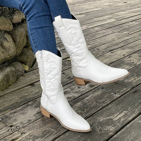 Sienna | Chic Metallic Cowboy Boots With Western-Inspired Style