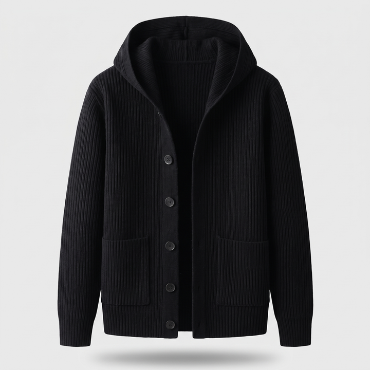 Alice | Cozy Wool Blend Warm Hooded Knit Cardigan