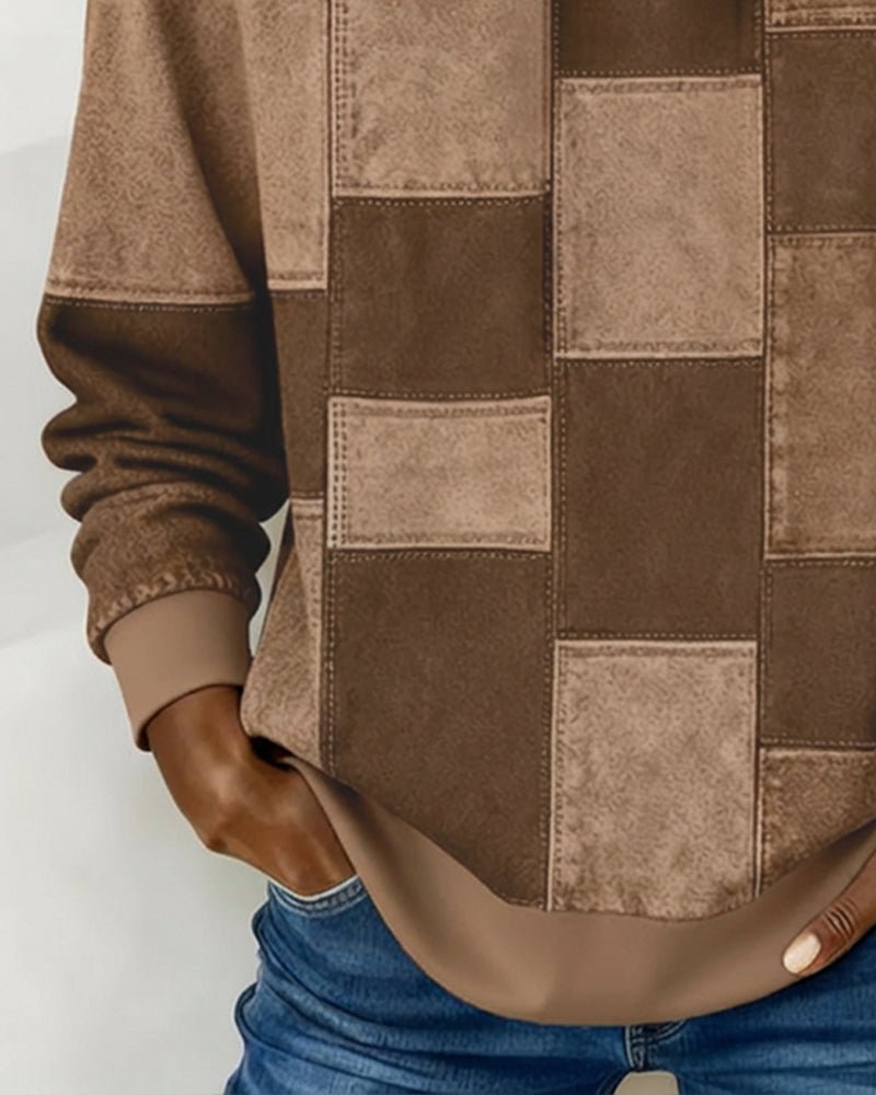 Lydia | Cozy And Artistic Patchwork Hoodie