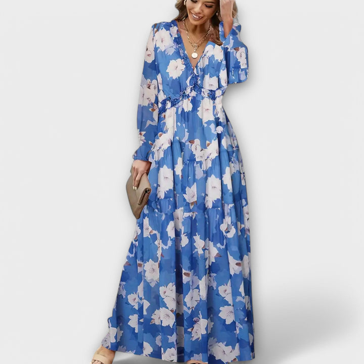 CALLISTA – ELEGANT FLORAL MAXI DRESS