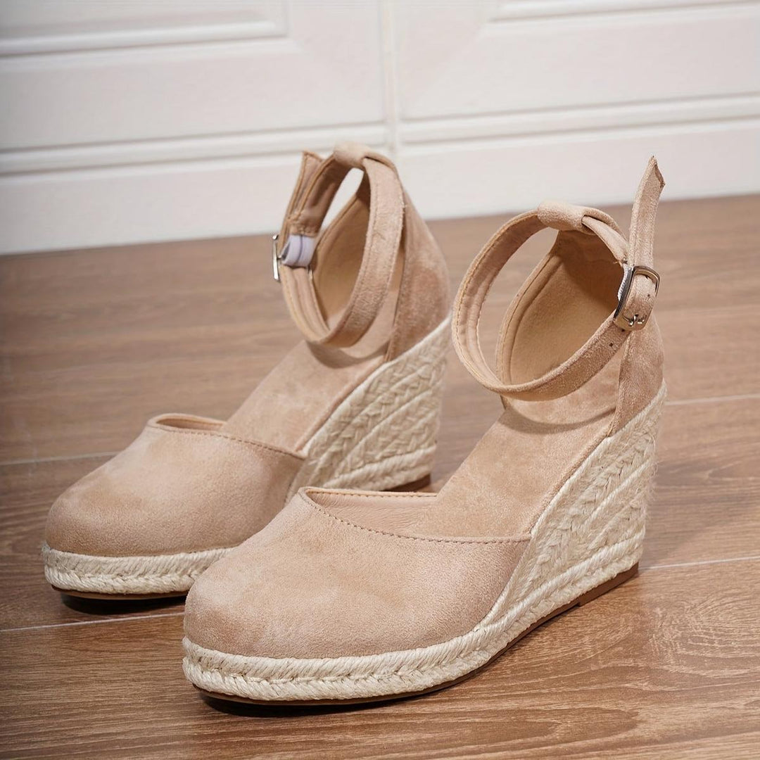 Lyssara | Women's Casual Wedge Sandals with Ankle Buckle