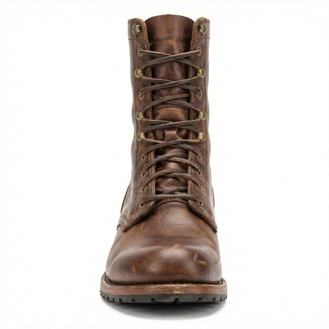 Adeline | Comfortable Leather Lace-Up Boots
