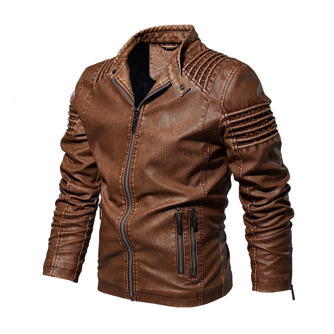 David | Modern And Structured Faux Leather Jacket