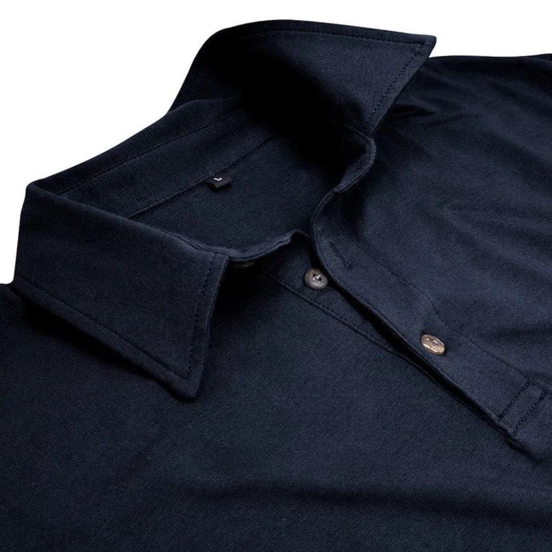 Lorenzo | Casual Long Sleeve Collared Polo Shirt