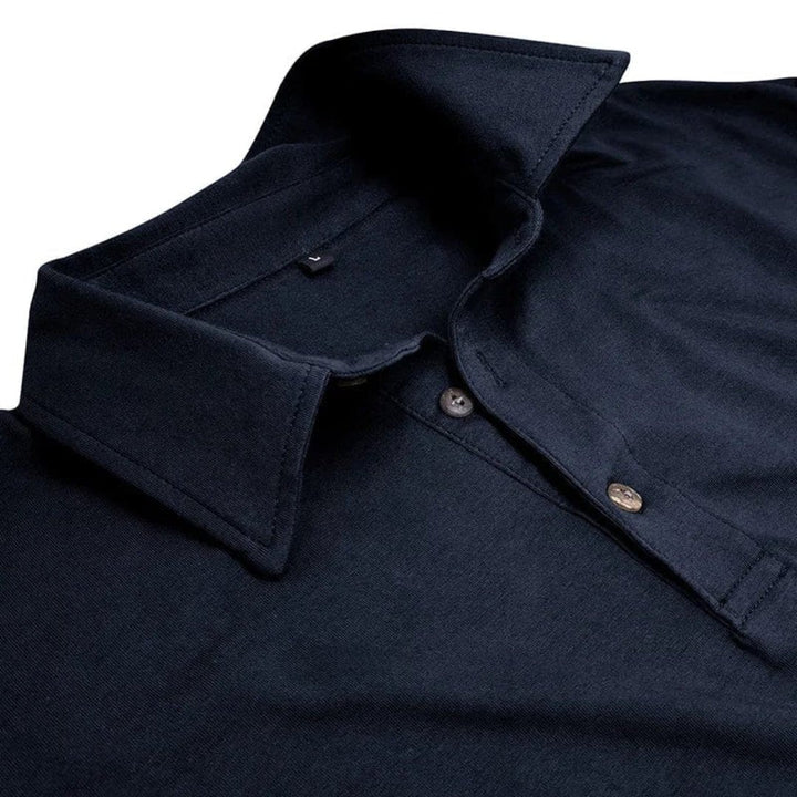 Lorenzo | Casual Long Sleeve Collared Polo Shirt